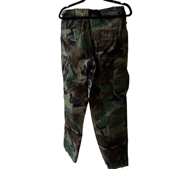 Vintage 90s Men's Camo Military Jacket and Pants Size S Button-Up Short Length - Picture 12 of 15